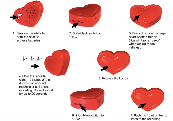 heart shaped voice recorder