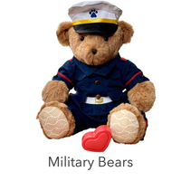 military bear with voice recorder